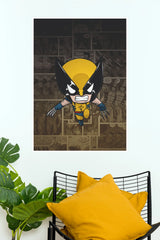 Wolverine Chibi Comic Hero Wall Poster (Anime Posters)