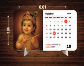 Little Cute Krishn Premium Table Desk Calendar – 2026