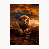 Lion Metal Poster