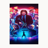 John Wick Metal Poster