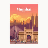 Mumbai India Metal Poster