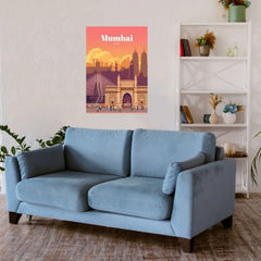 Mumbai India Metal Poster
