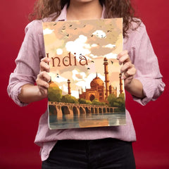 Taj Mahal India Metal Postar