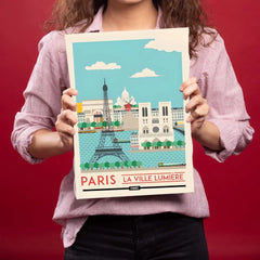 Paris La Villa Lumiere Metal Poster
