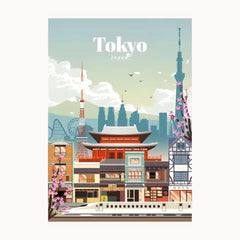 Tokyo Japan Metal Poster