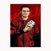Berlin Money Heist Metal Poster