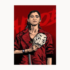 Nairobi Money Heist Metal Poster