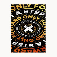 Not A Step Back Metal Poster