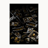Black Money Metal Poster