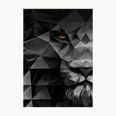 Black Line Metal Poster