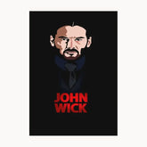 John Wick In Black Metal Poster