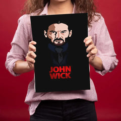 John Wick In Black Metal Poster