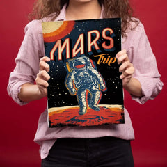 Mars Trip Metal Poster