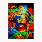 Gautam Buddha Colour Full Paint Metal Poster