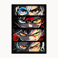Colour Full Eyes Metal Poster