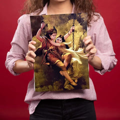 Beautiful Radha Krishn Metal Poster