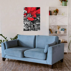 Spider Man With Camera Metal Poster