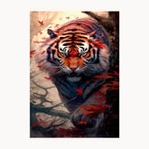 Danger Tiger Metal Poster
