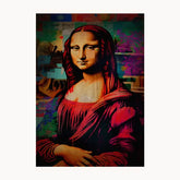Monalisa Tecnica Usada Metal Poster