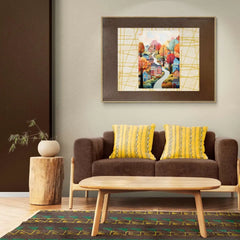 Mini Homes Beautiful Trees In Road Metal Poster