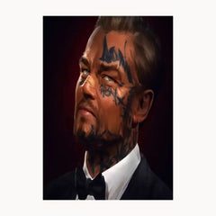 Leonardo Dicaprio Metal Poster