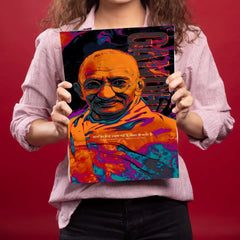 Mahatma Gandhi Metal Poster