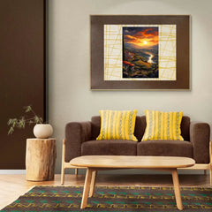 Beautiful Nature With Beautiful Homes Metal Poster