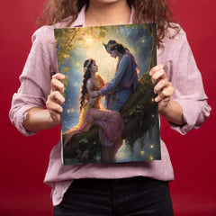 Lost Of Love Radha Krishn Metal Poster