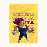 Vegeta Metal Poster