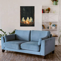Ghost Friends On Night Out Metal Poster