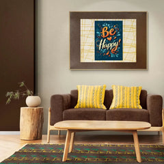 Be Happy Metal Poster