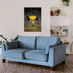 X Man Wolverine Cartoon Metal Poster
