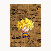 Yellow Mini Cartoon Metal Poster
