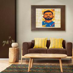 Handsome Virat Kohali Metal Poster