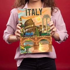 Italy Metal Poster