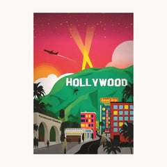 Hollywood Metal Poster