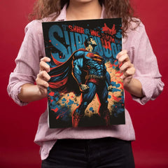 Super Hero Metal Poster