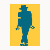Blue Jocker Metal Poster