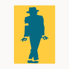 Blue Jocker Metal Poster