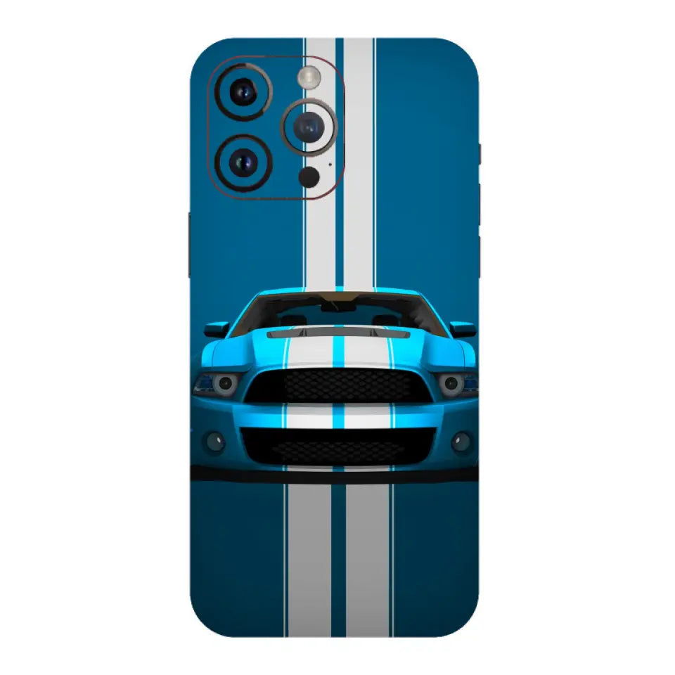 The Blue Ford Mustang Mobile Skin