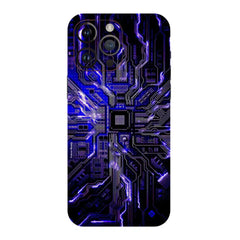 Blue Circuit Mobile Skin