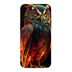 Colorful Mighty Owl Mobile Skin