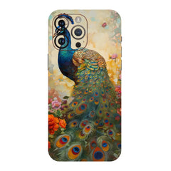 National Bird Peacock Mobile Skin