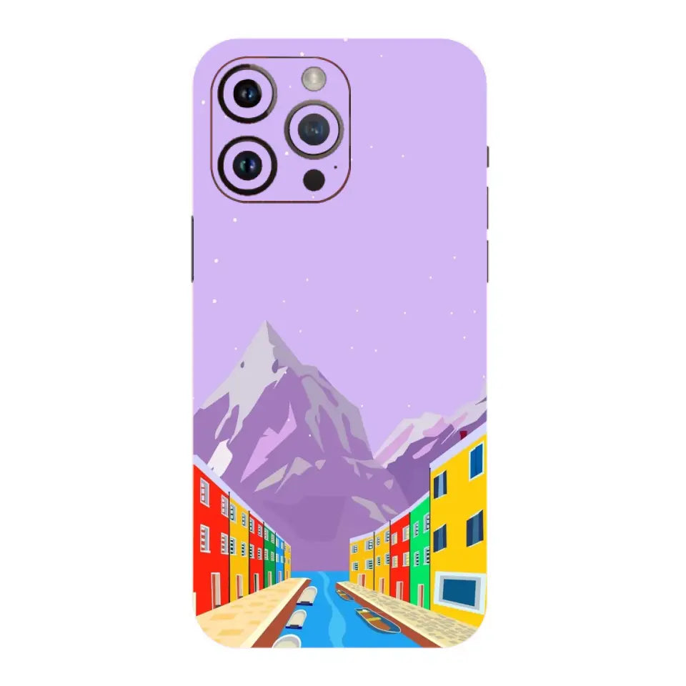 Colorful Dream Town Mobile Skin