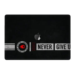 NEVER GIVE UP APPLE MACBOOK SKIN