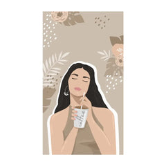COFFEE GIRL MOBILE COVER