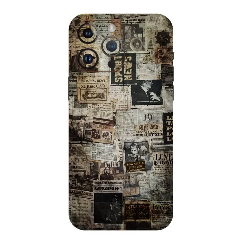 Vintage Newspapers Mobile Skin