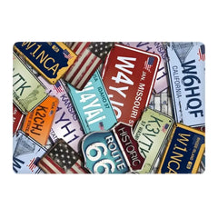 LICENSE PLATE WALL LAPTOP SKIN