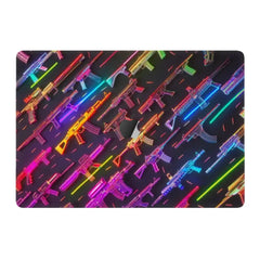 NEON MACHINE GUN MACBOOK SKIN
