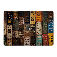 VINTAGE LICENSE PLATES MACBOOK SKIN